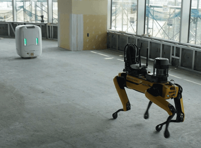 四足歩行ロボット「Spot（スポット）」による建設現場の巡回作業