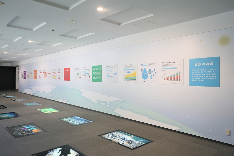 ゾーン2:地球はすでに、限界を超えている(壁面展示)