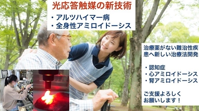 認知症・アルツハイマー病の新規治療法「光触媒」の研究開発　 6月14日まで治療薬の研究資金支援プロジェクトを実施中！
