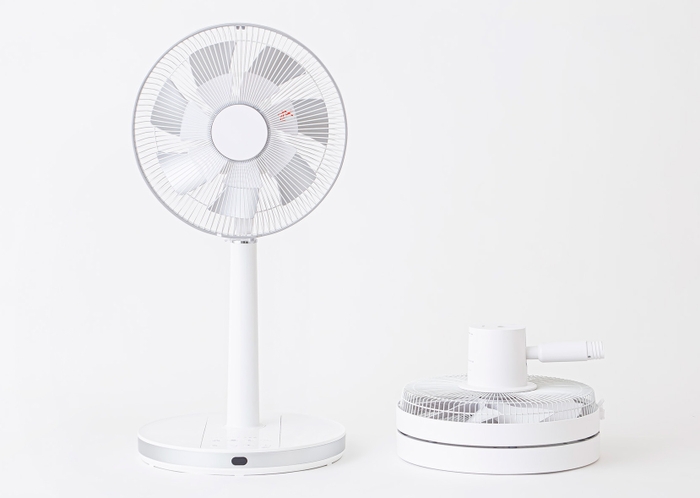 収納時の大きさ比較(左:従来品 YHVX-HGD30/右:新商品 YHX-FGD30)