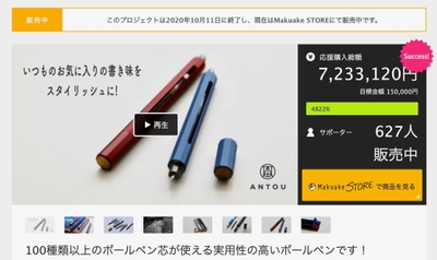 Makuake 第一回プロジェクト