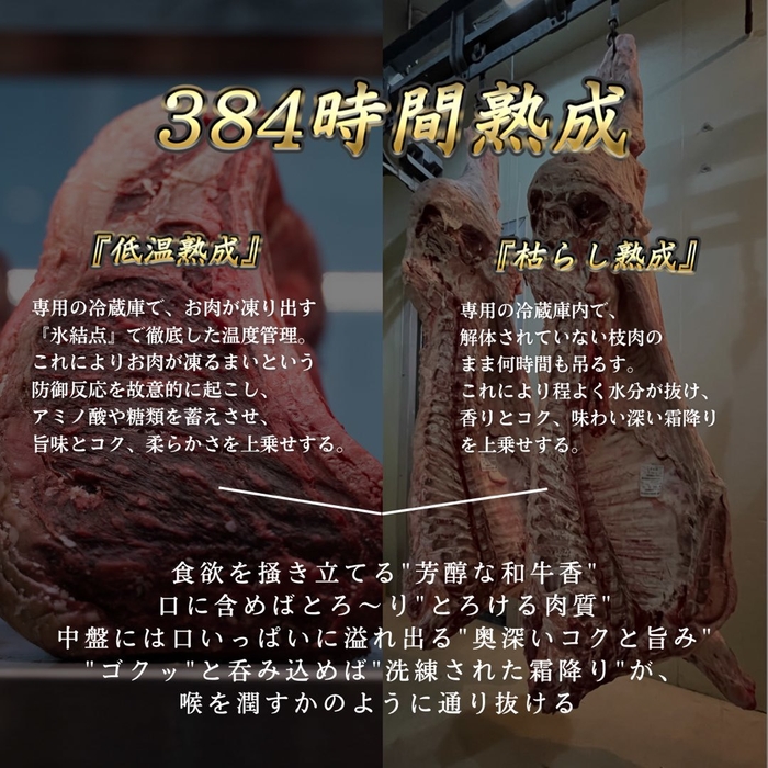 384時間熟成 低温熟成 枯らし熟成