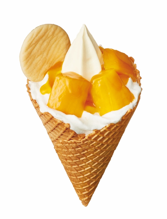 ワッフルソフトクリーム マンゴー 単品画像