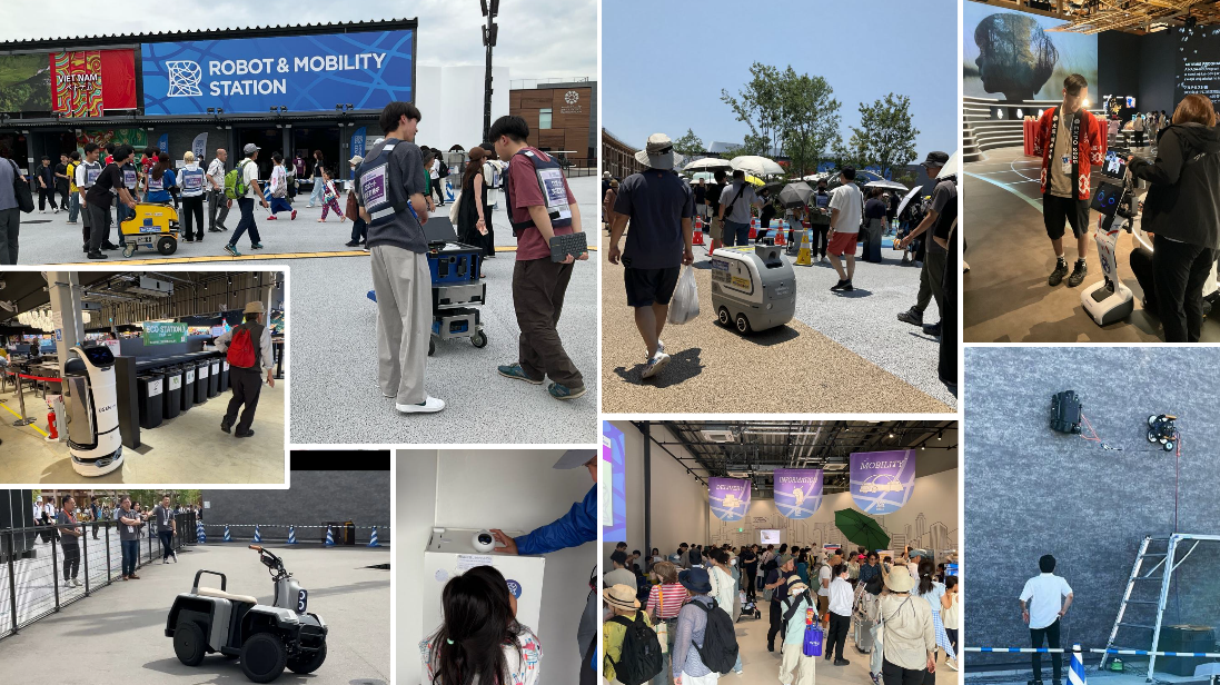 図2 参加ロボットの実証の様子