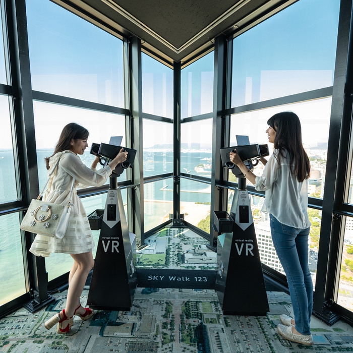 展望室もリニューアル!【VR望遠鏡】