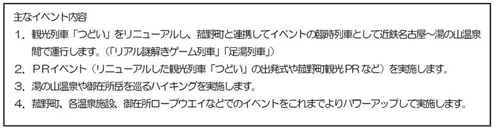 主なイベント内容