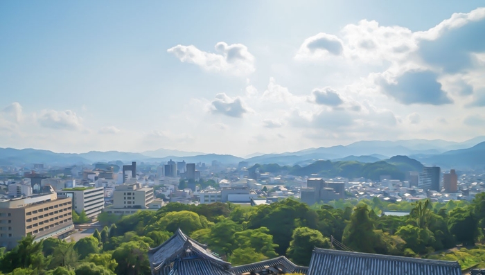 天守からの風景