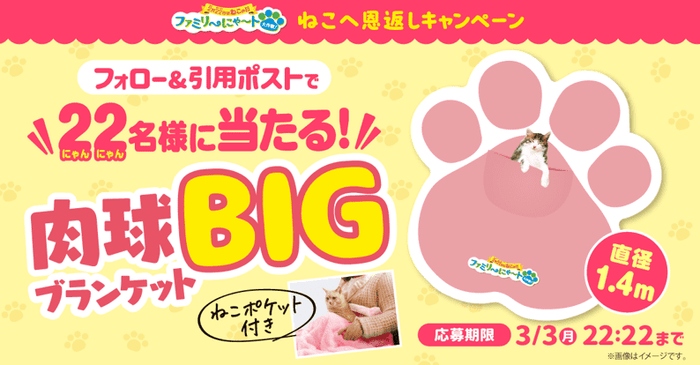 「肉球BIGブランケット」