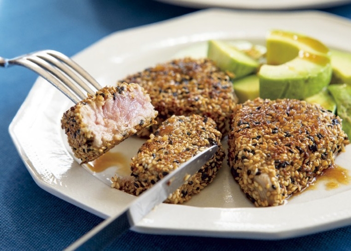 かつおのごまごろもステーキ