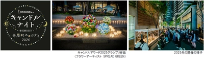 大阪梅田・茶屋町でスロウな時間を過ごす キャンドルイベント 「1000000人のキャンドルナイト ＠OSAKA CITY 茶屋町スロウデイ2026」 6月4日（木）開催