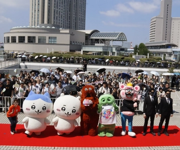 「お台場ファンライジング」ついに開幕！ ガチャピン・ムック、ちいかわ、ハチワレ、 昼太郎にハンターまで！ オープニングセレモニーに人気キャラクターが大集合　 「お台場ファンライジング」の特別番組放送決定！
