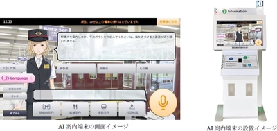 非接触型のAI案内端末を活用した お客様案内の実証実験を大阪梅田駅で実施します