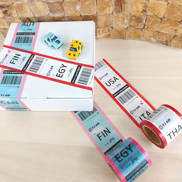 文具女子博限定品　トラベルタグハート・トラベルタグスカイ（各５４０円・税別）