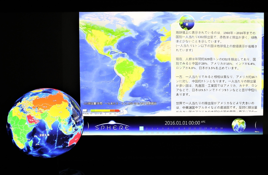 ゾーン4:未来のために行動しよう(デジタル地球儀)