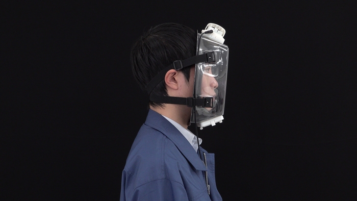 空調フェイスシールド(TM)右横