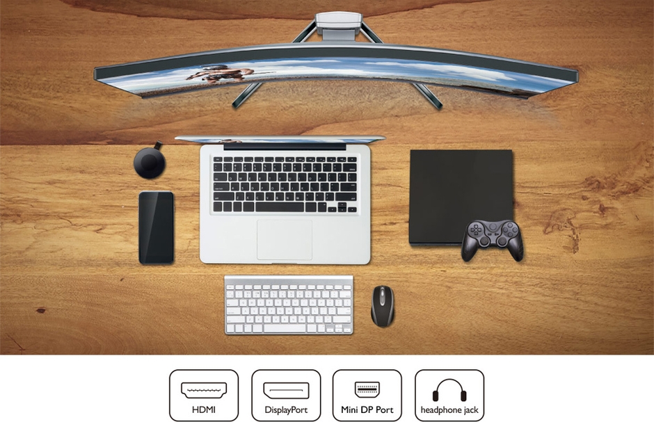 HDMI／DisplayPort／mini DisplayPort搭載