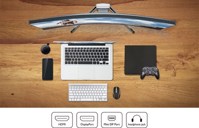 HDMI／DisplayPort／mini DisplayPort搭載
