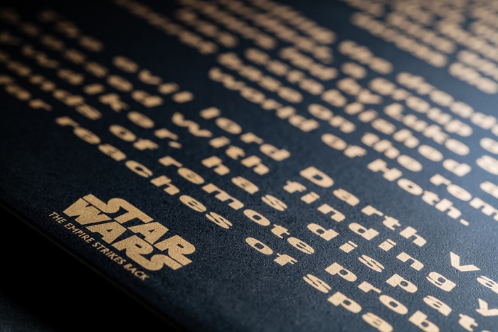 有田焼 オープニングクロール皿 (C)&(TM) Lucasfilm Ltd.