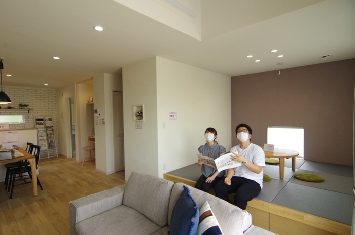 完全無人モデルハウス見学中