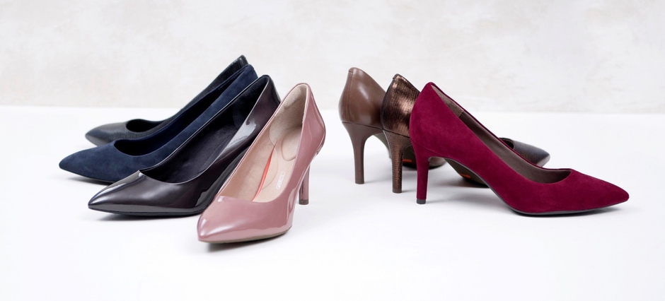 TOTAL MOTION 75MM PTH PUMPS　各18,500円(税抜)