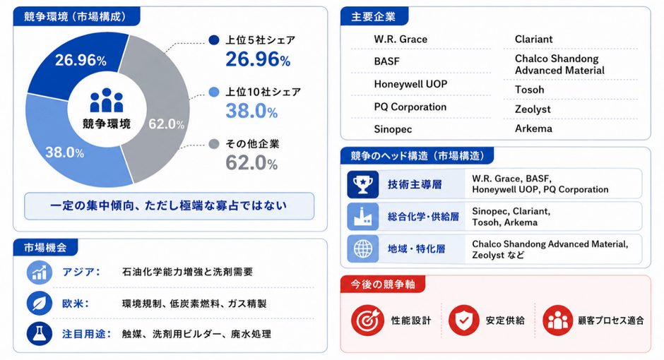 主要企業ランキングと市場シェア