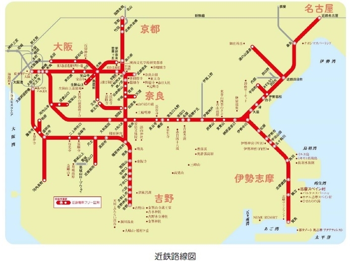 近鉄路線図