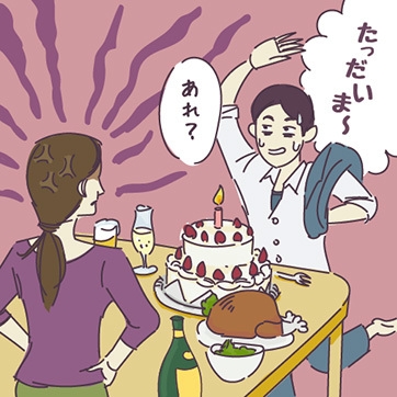 誕生日を忘れたイメージ