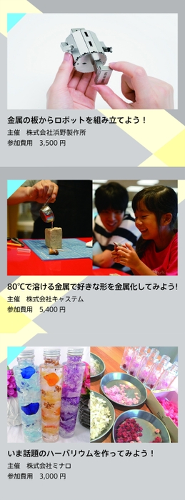 ワークショップ:株式会社浜野製作所 / 株式会社キャステム / 株式会社ミナロ