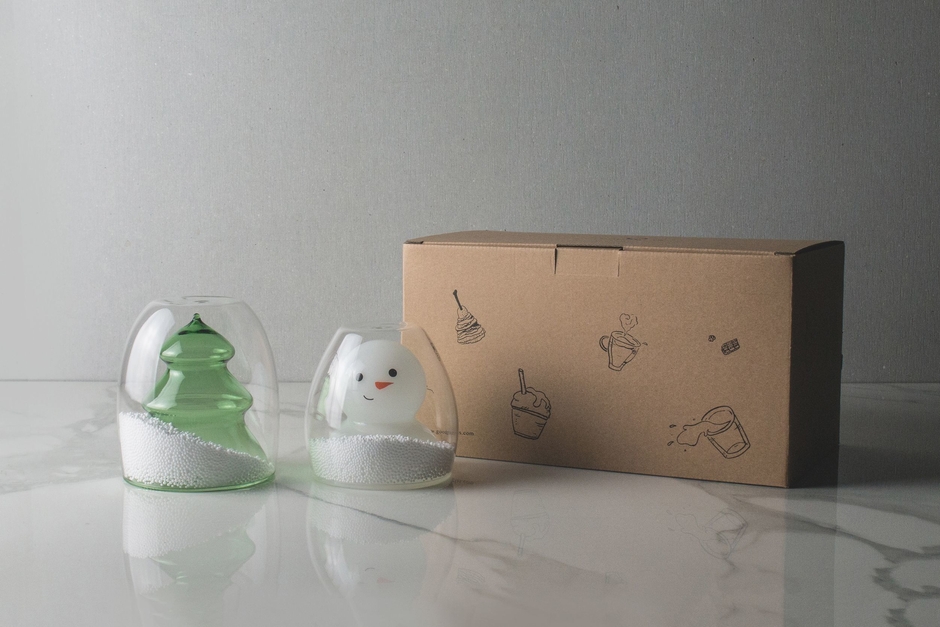 クリスマスシリーズ「ツリーと雪だるま」2