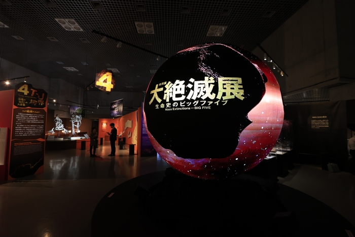 大絶滅展　展示の様子