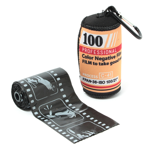 「エチケット袋 カバー フィルム」価格：429円／サイズ：Φ4.5×H8cm（1ロール付属・約20袋）／本体はスウェット素材なのでとても軽量で防水性があります。