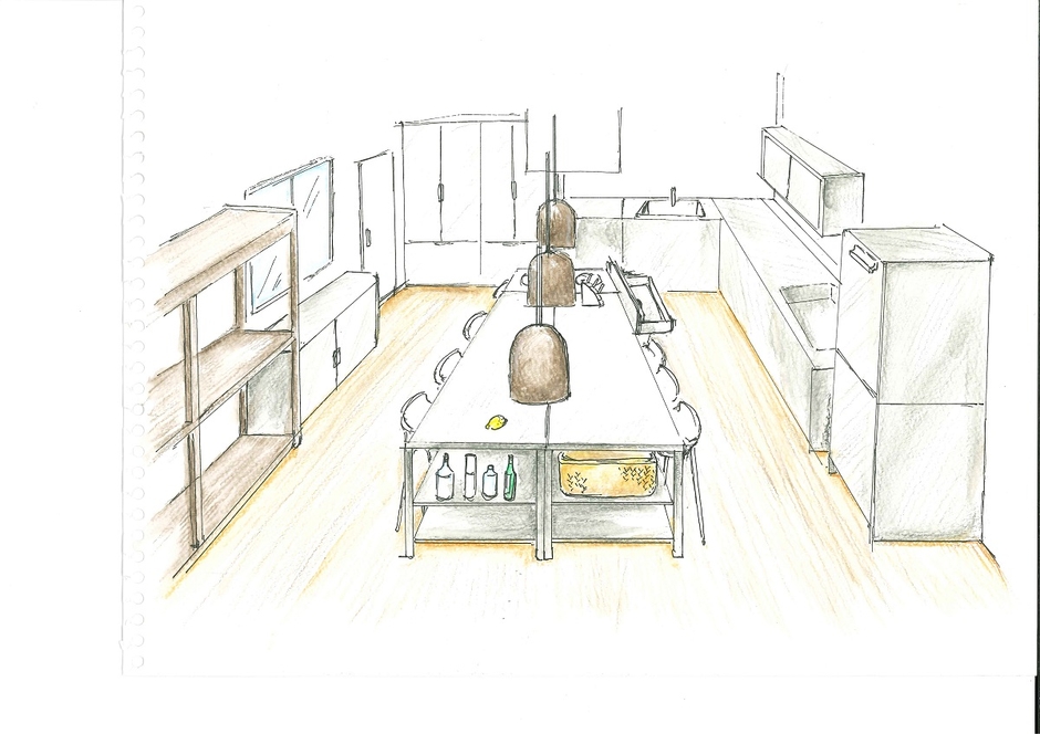 プロ仕様の厨房を使いやすくアレンジした「みんなのキッチン」