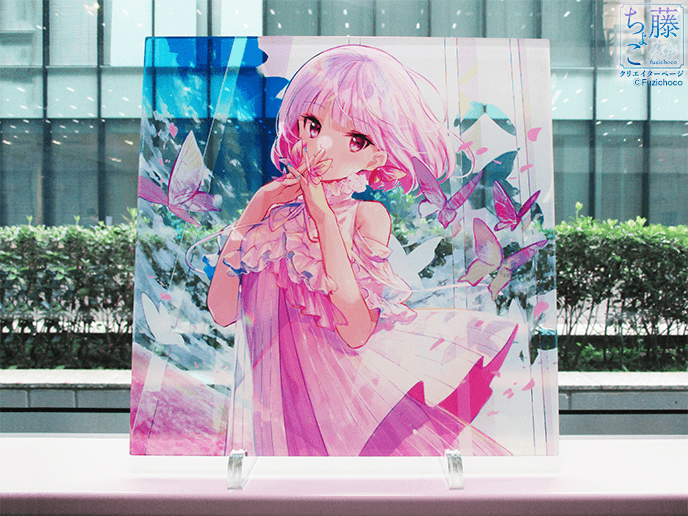 藤ちょこ アクリルアート「春色」(クリア)