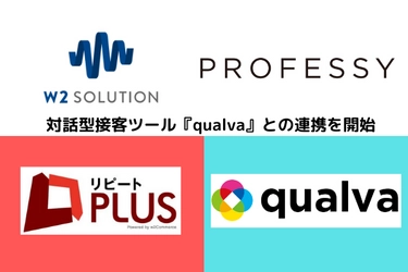 リピート通販に特化したw2ソリューションが提供する 『リピートPLUS』と新規顧客に特化した対話型接客ツール 『qualva』が連携を開始