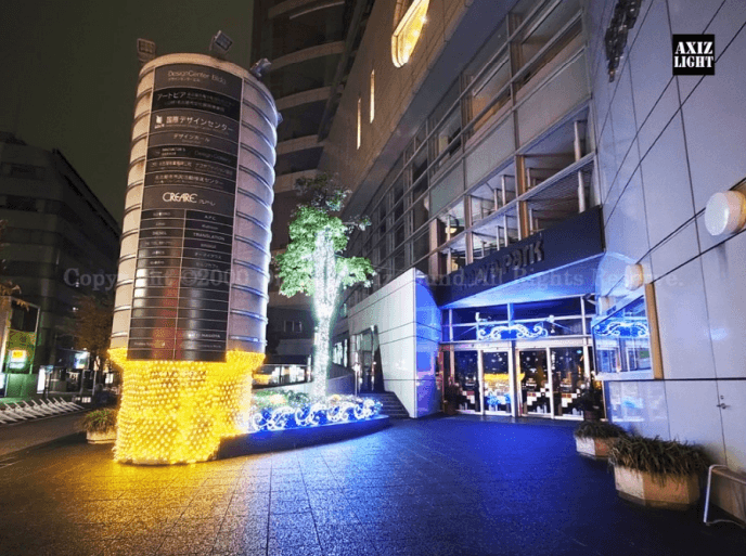 ナディアパークイルミネーション_AXIZLight演出 過去実施時の様子