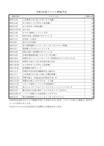 毎回満員御礼！地域の魅力を発信し続ける阿賀まちづくり(株)のイベントスケジュール