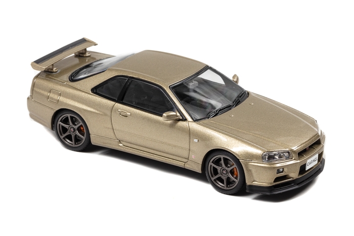 1/43 日産 スカイライン GT-R Mspec Nur (BNR34) 2002 Silica Brass:右前