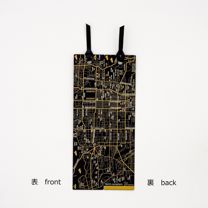 京都回路地図 基板アート栞 黒 両面