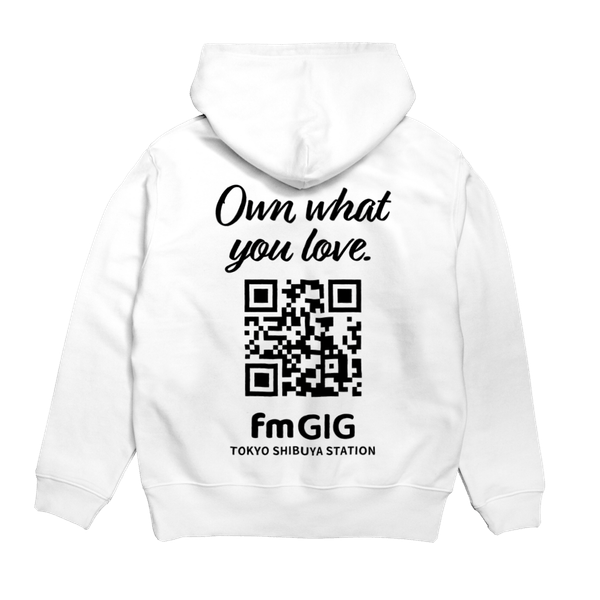 パーカー裏面デザイン（ホワイト）