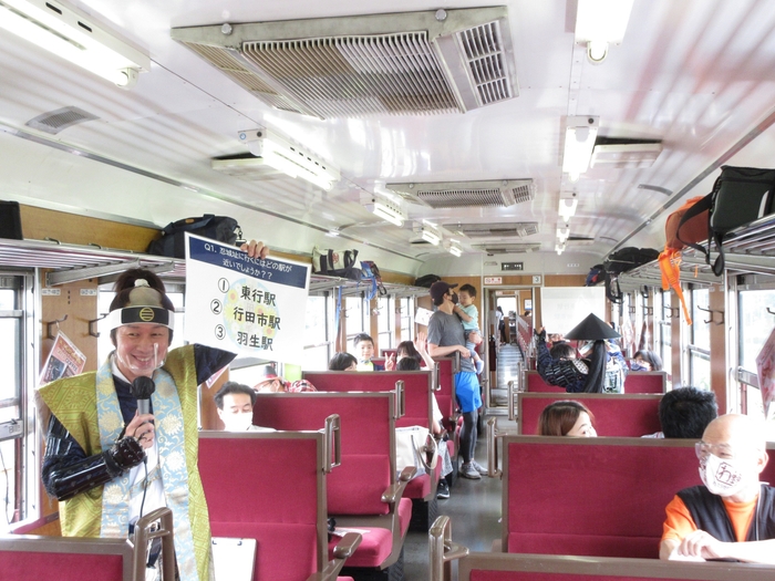 過去の「SL行田花手水号」の様子