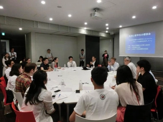 中野区長と外国人留学生の懇談会 「外国人も日本人も住みやすいまちをめざして」 6月27日（火）、中野キャンパスにて