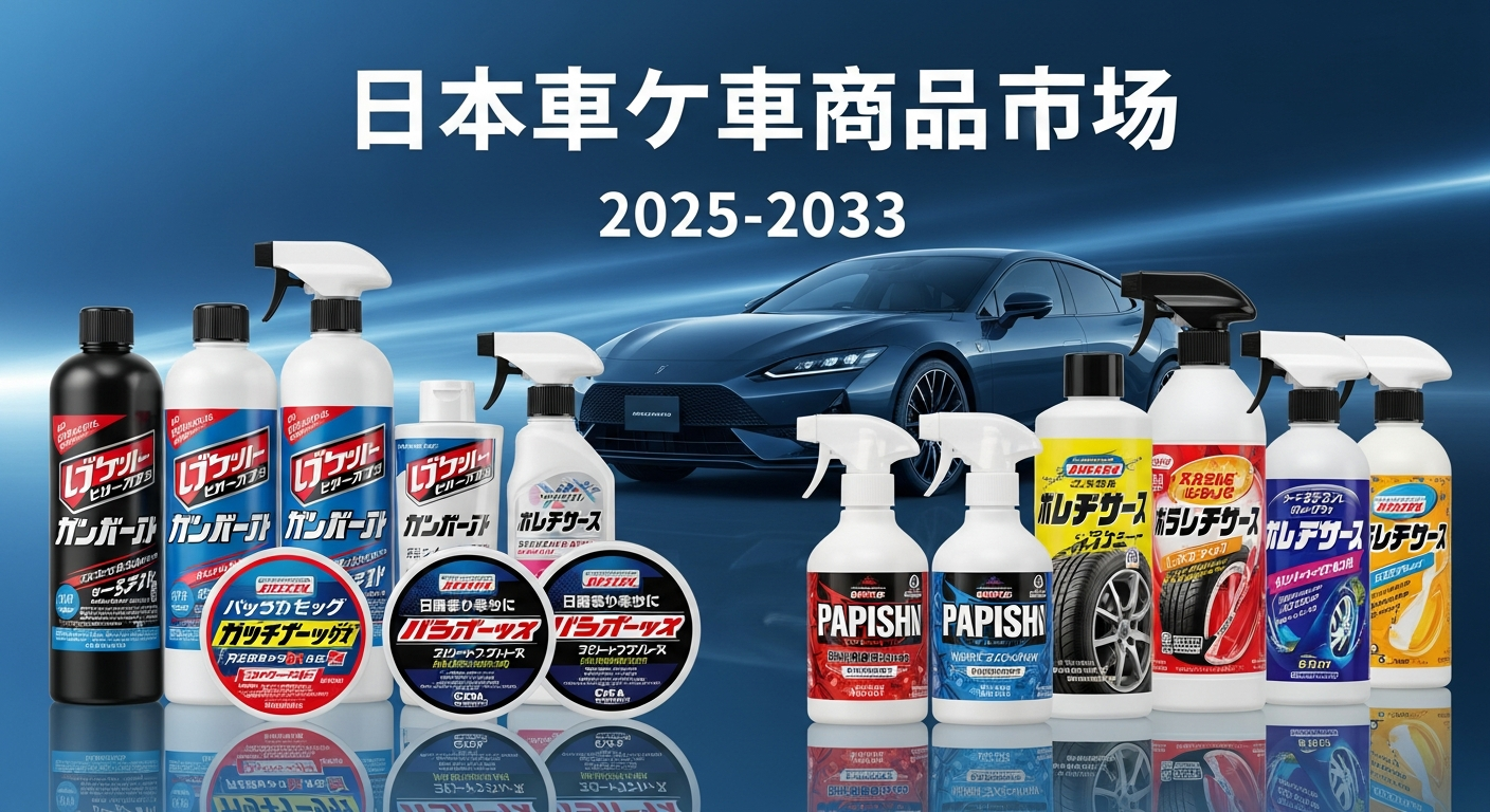 日本のカーケア製品市場は安定した成長が見込まれており、2033年までにUSD 1,060.0 Millionに達すると予測されています。| 年平均成長率（CAGR）は3.6%です。