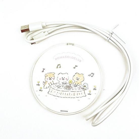 ほわころくらぶ ワイヤレスチャージャー モバイルバッテリー