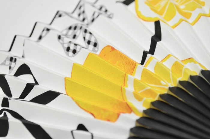 『LEMON RIBBON』シェル型扇子 拡大画像