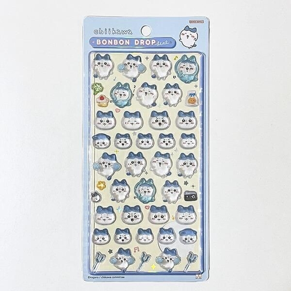 ちいかわのぷっくり感が魅力のボンボンドロップシール