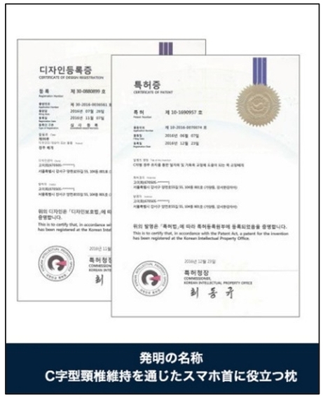 機能枕認知特許番号を取得