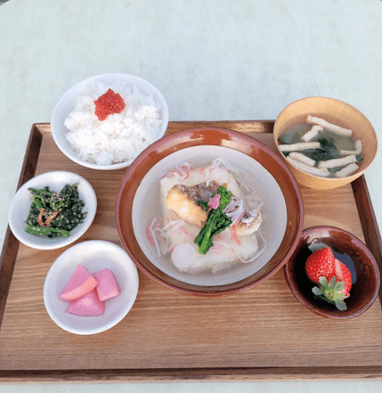 桜鯛と豆腐の揚げ出し定食