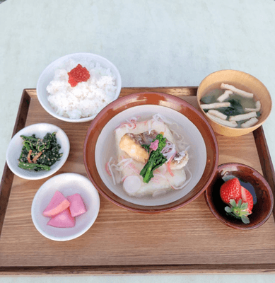 桜鯛と豆腐の揚げ出し定食