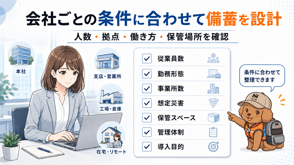 会社条件に合わせた設計
