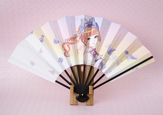 飾り扇子 すみれ